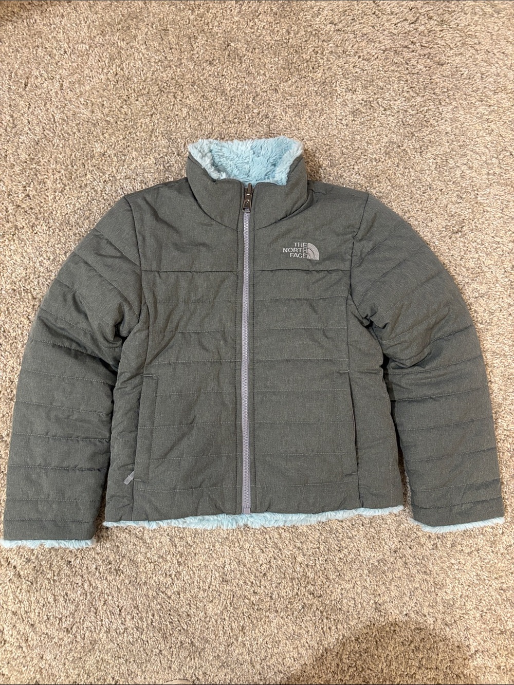 The North Face Reversible Mossbud Swirl Jacket - Girls XS (6)